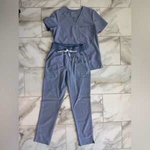 Light Blue Scrub Set